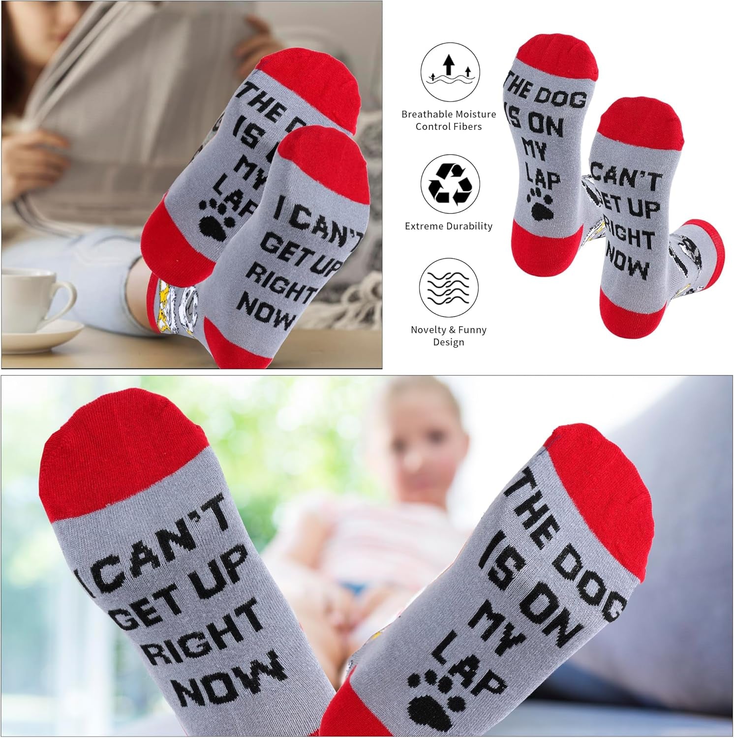 7 Pieces Dog Mom Gifts for Women Best Dog Lovers Women Gifts with Tumbler Makeup Bag Scented Candle Socks Key Chain Greeting Card for Dog Lover Dog Mom Christmas Gift