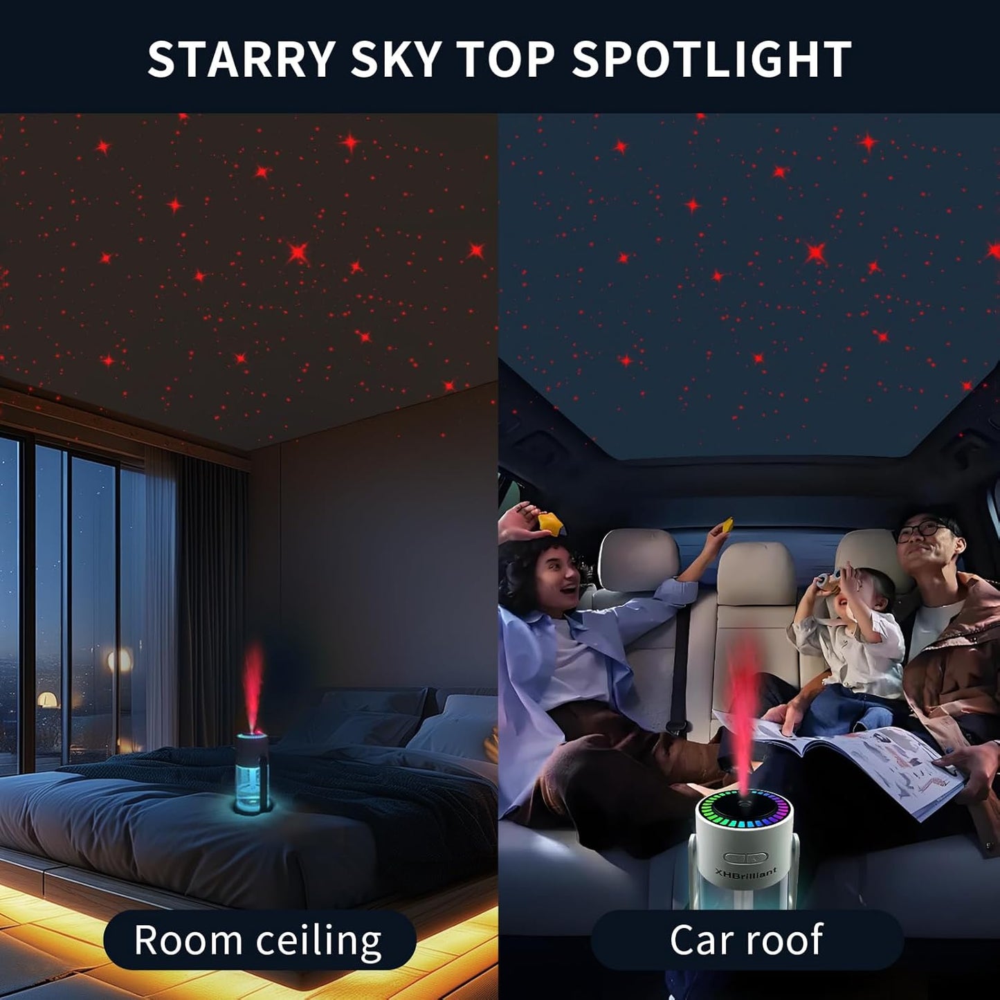  USB Powered with Starry Sky Projection  Colorful Lighting Design