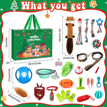  24 Days Interactive Dog Toys Accessories Christmas Gifts