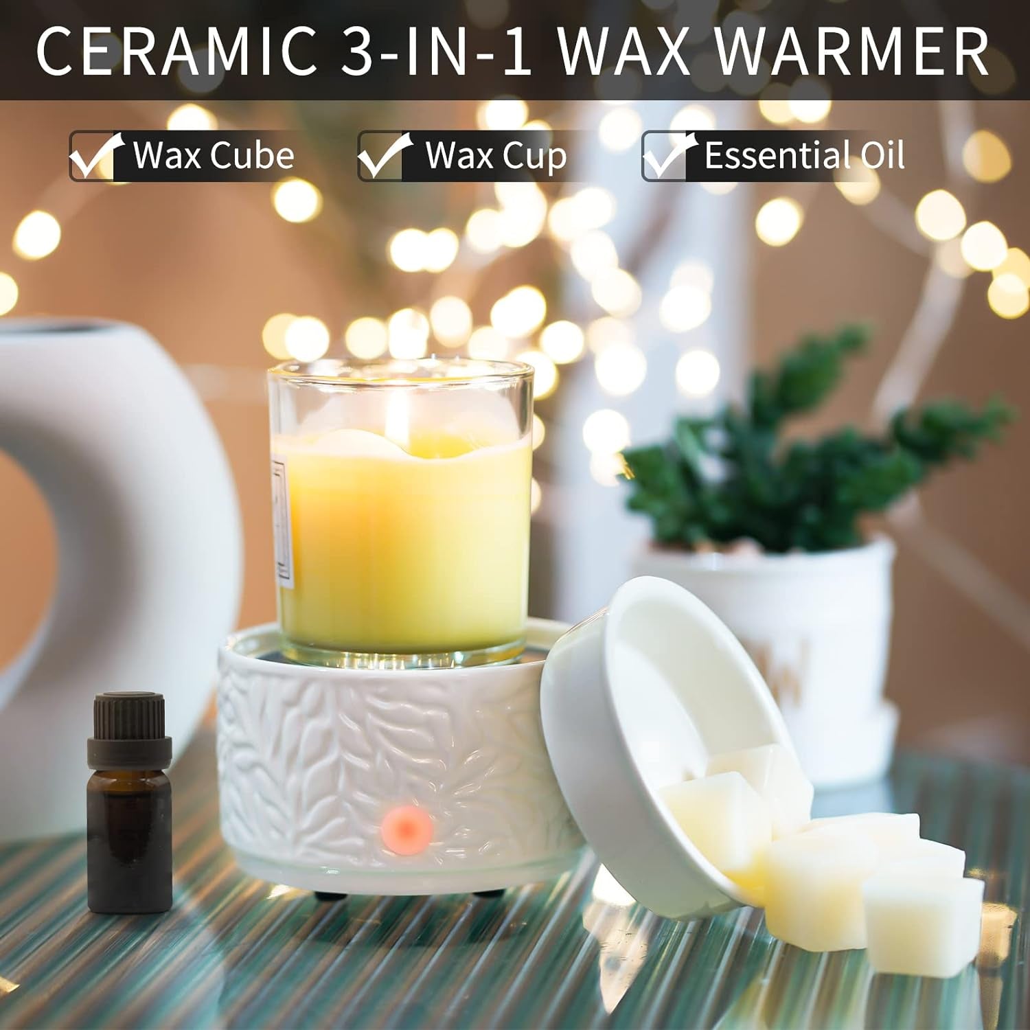 Wax Melt Warmer,Candle Wax Warmer for Scented Wax