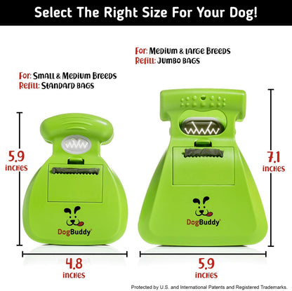  Portable Dog Pooper Scooper. Pooper Scooper with Bag Attachment, Leash Clip and Dog Poop Bags Included