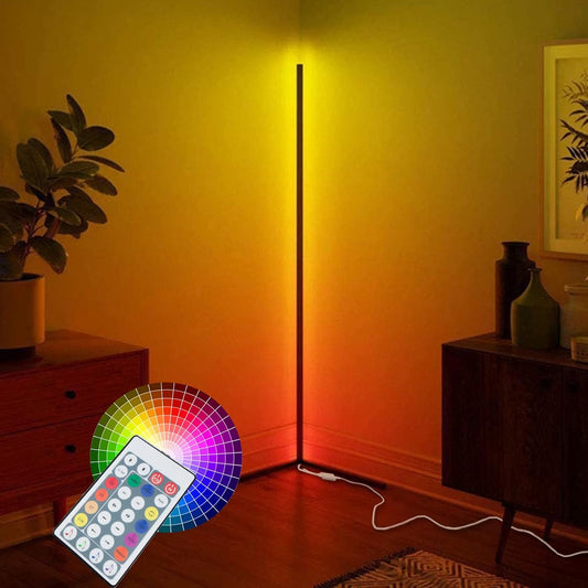 61",Color Changing Tall Lamp Mood Lighting, Dimmable LED Light for Bedroom, Living Room Decoration