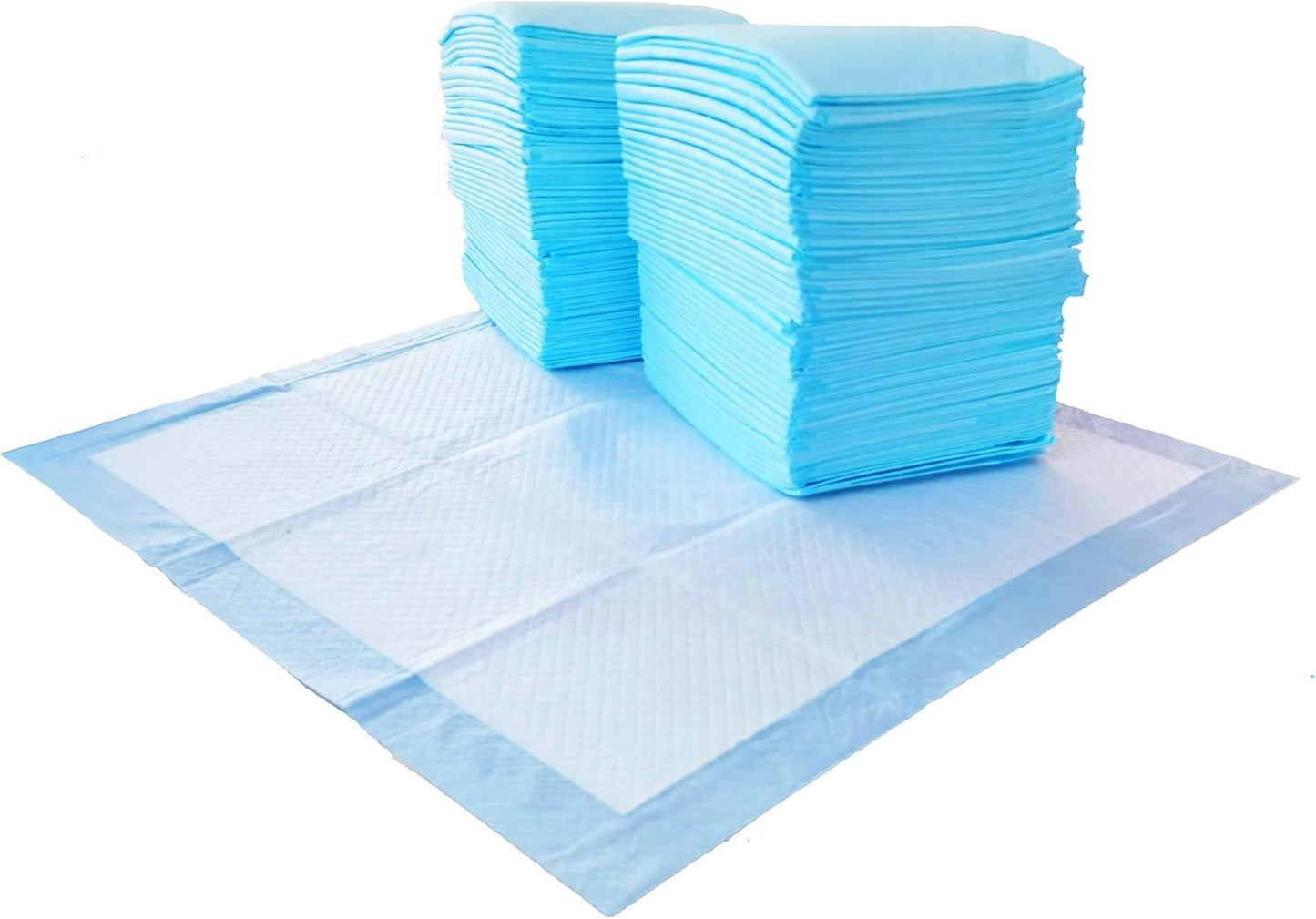  Quick Dry Puppy Pads with 5-Layer Leak-Proof Design, Odor Control,22 X 22 Inch, Pack of 50, Blue & White