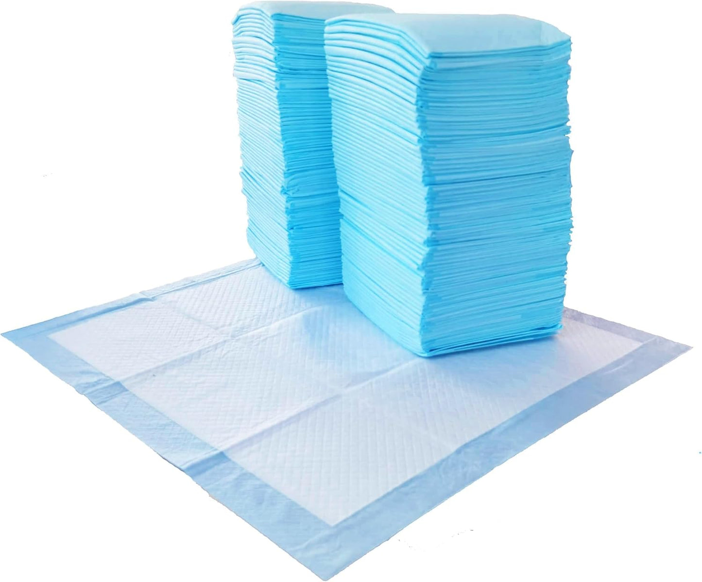  Quick Dry Puppy Pads with 5-Layer Leak-Proof Design, Odor Control,22 X 22 Inch, Pack of 50, Blue & White