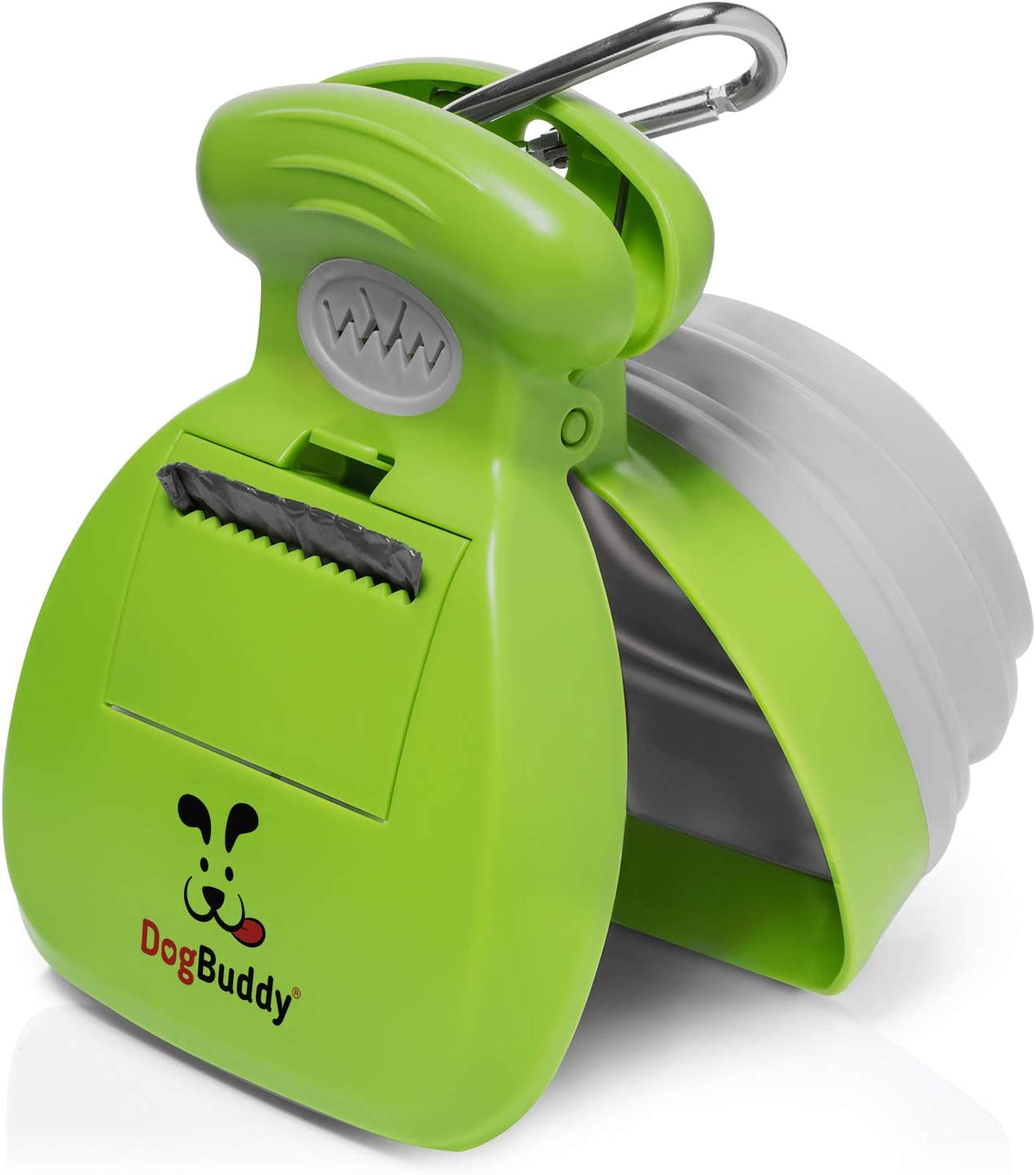  Portable Dog Pooper Scooper. Pooper Scooper with Bag Attachment, Leash Clip and Dog Poop Bags Included