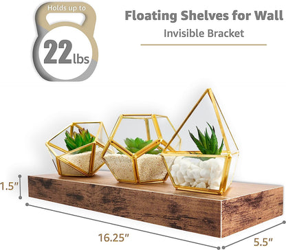 16 Inch floating Shelf for Wall Home Decor Living Room, 3 Pack